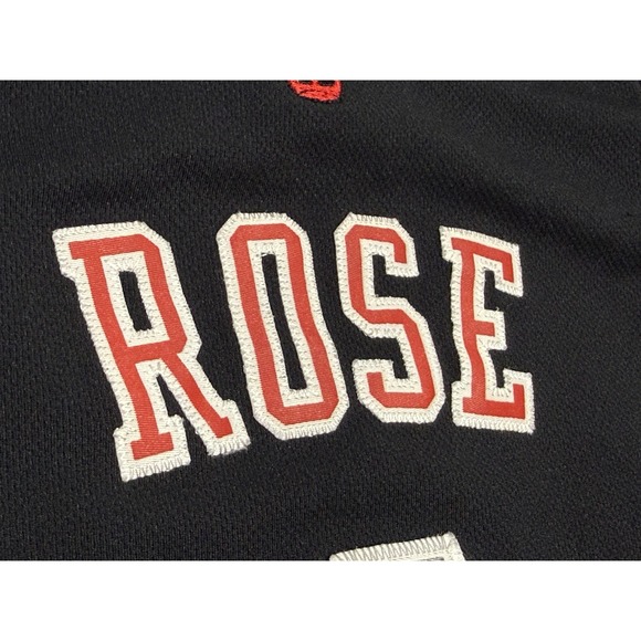Chicago Bulls Derrick Rose #1 Youth Medium Adidas NBA Jersey Black Swingman Sewn - Picture 6 of 11